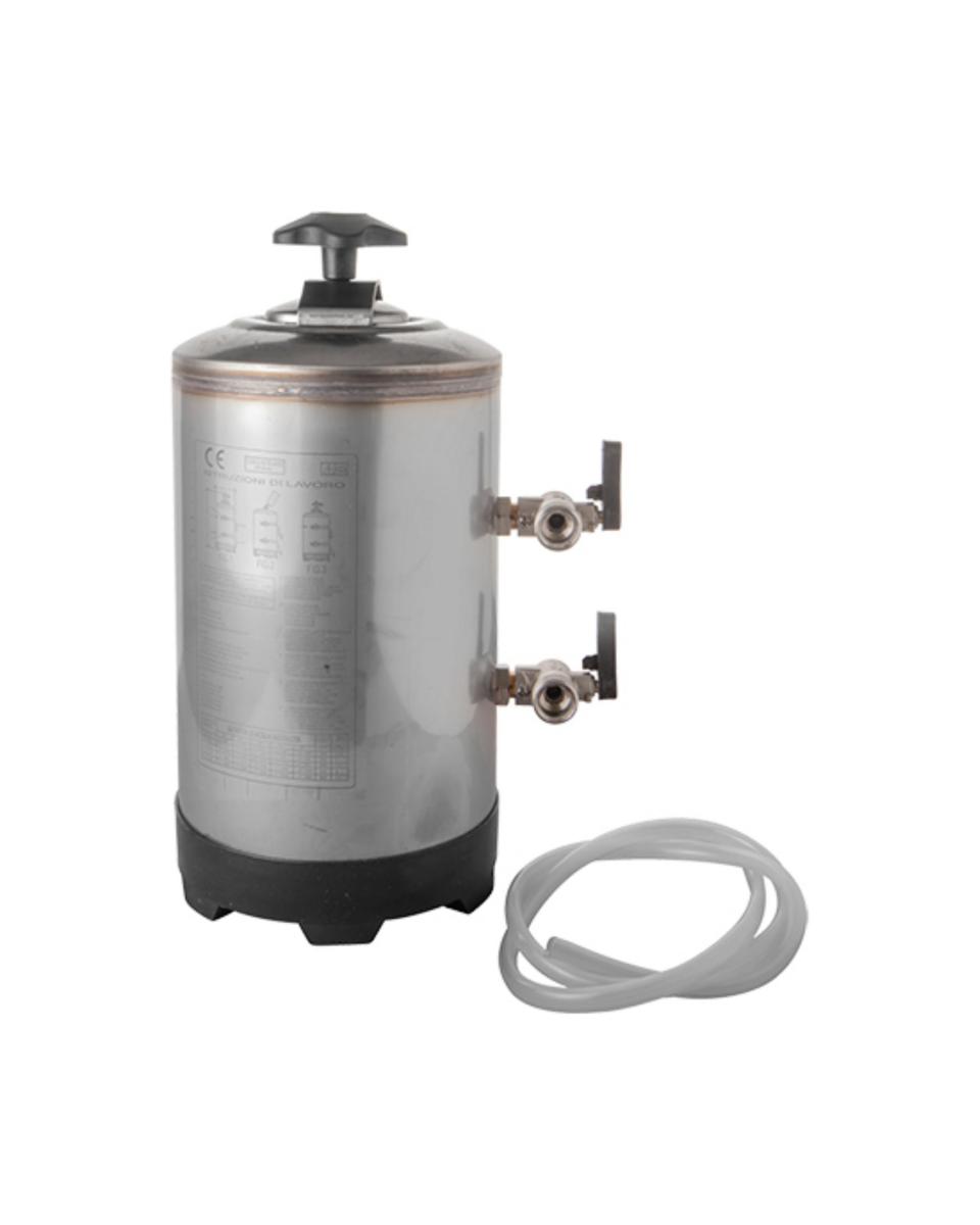 Adoucisseur d'eau - H 42 CM - 2,5 KG - Ø24 CM - Inox - 8 Litres - 340001
