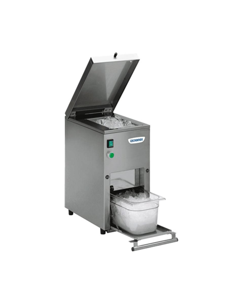 Broyeur à glace - H 49 x 24 x 43 CM - 20,9 KG - 220 - 240 V - 200 W - Inox - TecnoInox - 502500