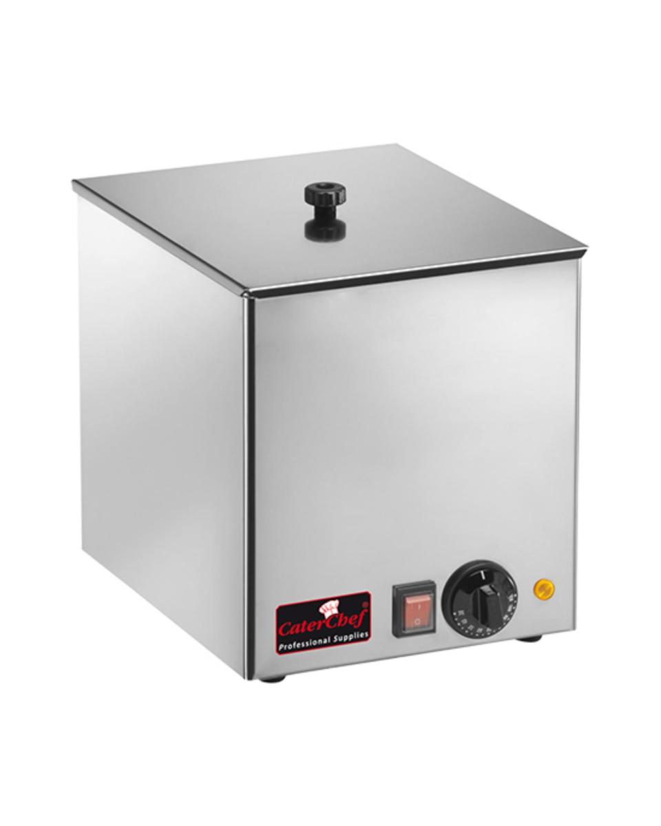 Chauffe saucisses - H 29 x 28 x 35 CM - 6 865 KG - 220 - 240 V - 1000 W - Inox - +0°C / +110°C - Caterchef - 508010