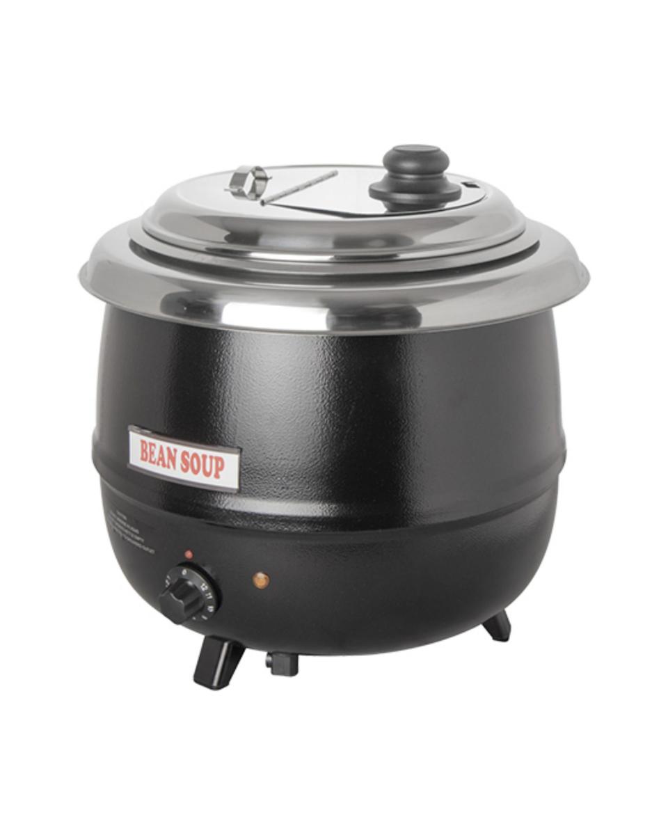 Marmite à soupe - H 40,1 CM - 5,8 KG - Ø41,4 CM - 220 - 240 V - 600 W - Métal - 13 Litres - Couvercle à charnière - Bistro - 537115