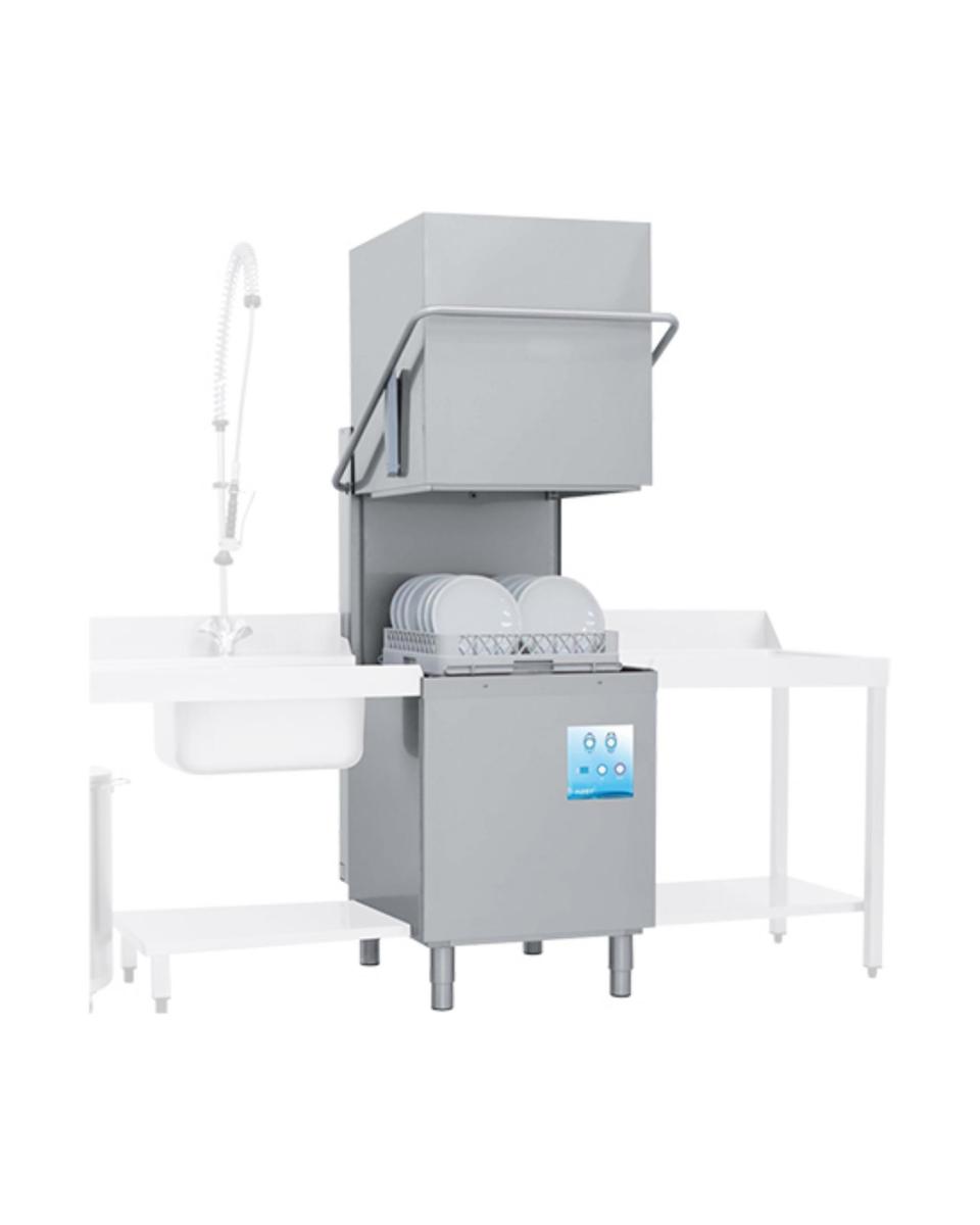 Lave-vaisselle - H 152,9 x 72,4 x 81,8 CM - 97 KG - 380 - 415 - Sans - Prise V - 9600 W - Inox - Elettrobar - 570180