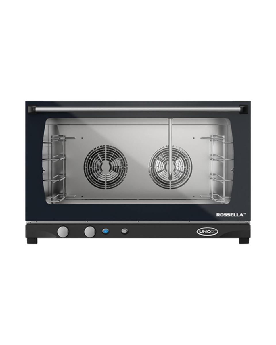 Four à convection - H 50.9 x 80 x 77.4 CM - 50.9 KG - 380 - 415 - Sans - Prise V - 6500 W - Inox - +80°C / +260°C - Unox - 596116
