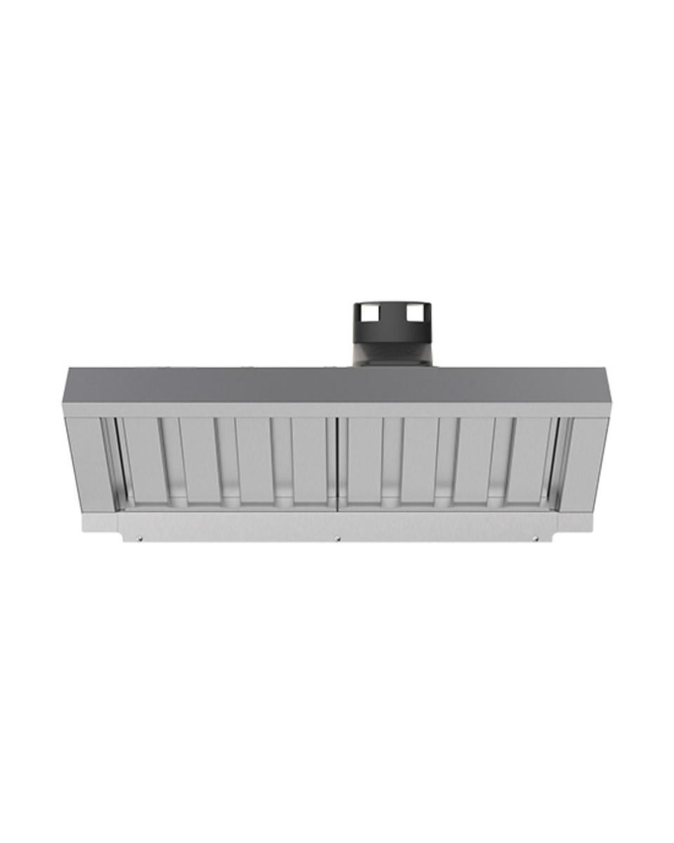 Hotte aspirante Cheftop - H 25,8 x 75 x 95,6 CM - 24 KG - 220 - 240 V - 100 W - Inox - Unox - 596200
