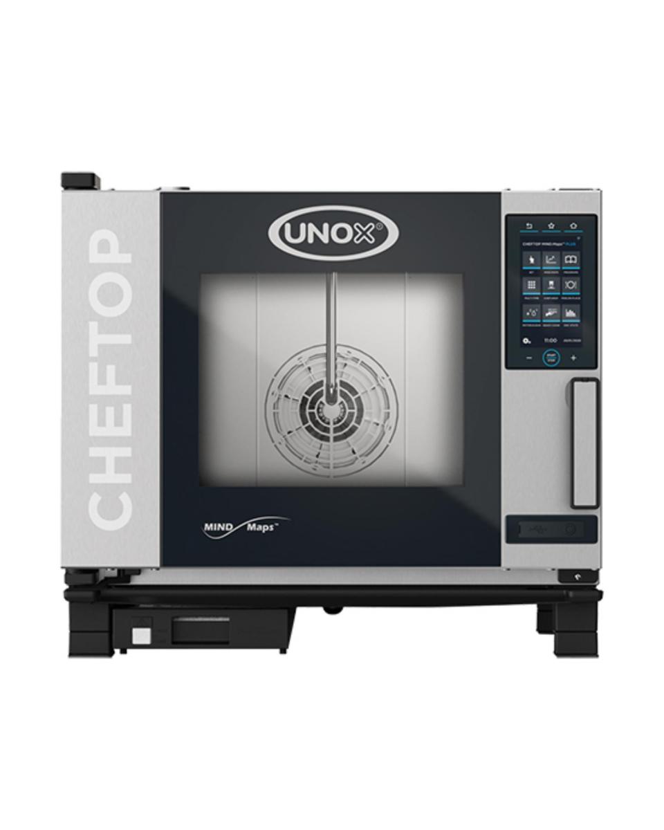 Cheftop Mindplus - H 67.5 x 75 x 78.3 CM - 69.5 KG - 380 - 415 - Sans - Prise V - 9300 W - Inox - +30°C / +260°C - Unox - 596234