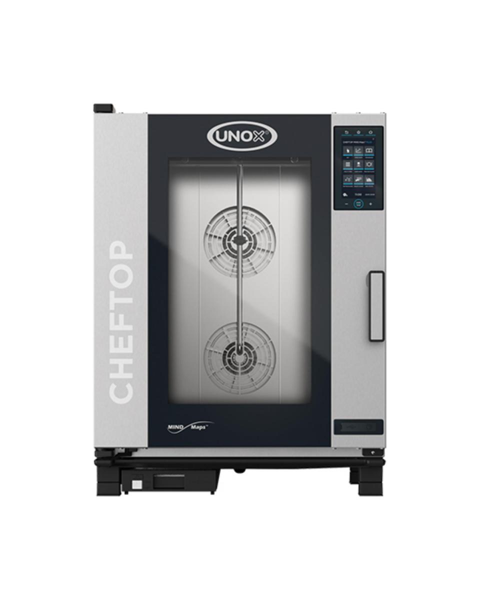 Cheftop Mindplus - H 101 x 75 x 78.3 CM - 97.6 KG - 380 - 415 - Sans - Prise V - 18500 W - Inox - +30°C / +260°C - Unox - 596254
