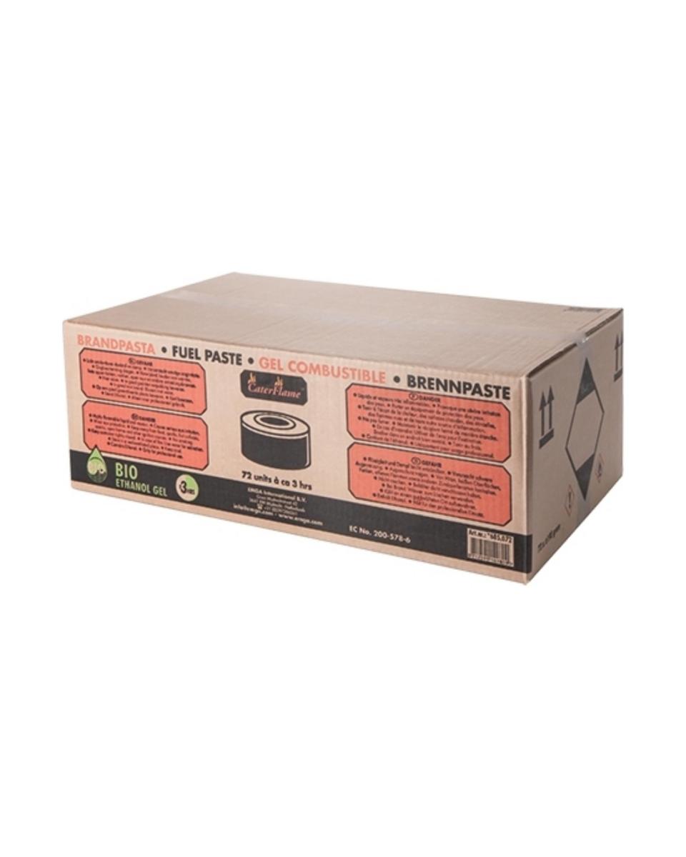 Pâte combustible - 72 pièces - Ethanol - CaterFlame - 685072