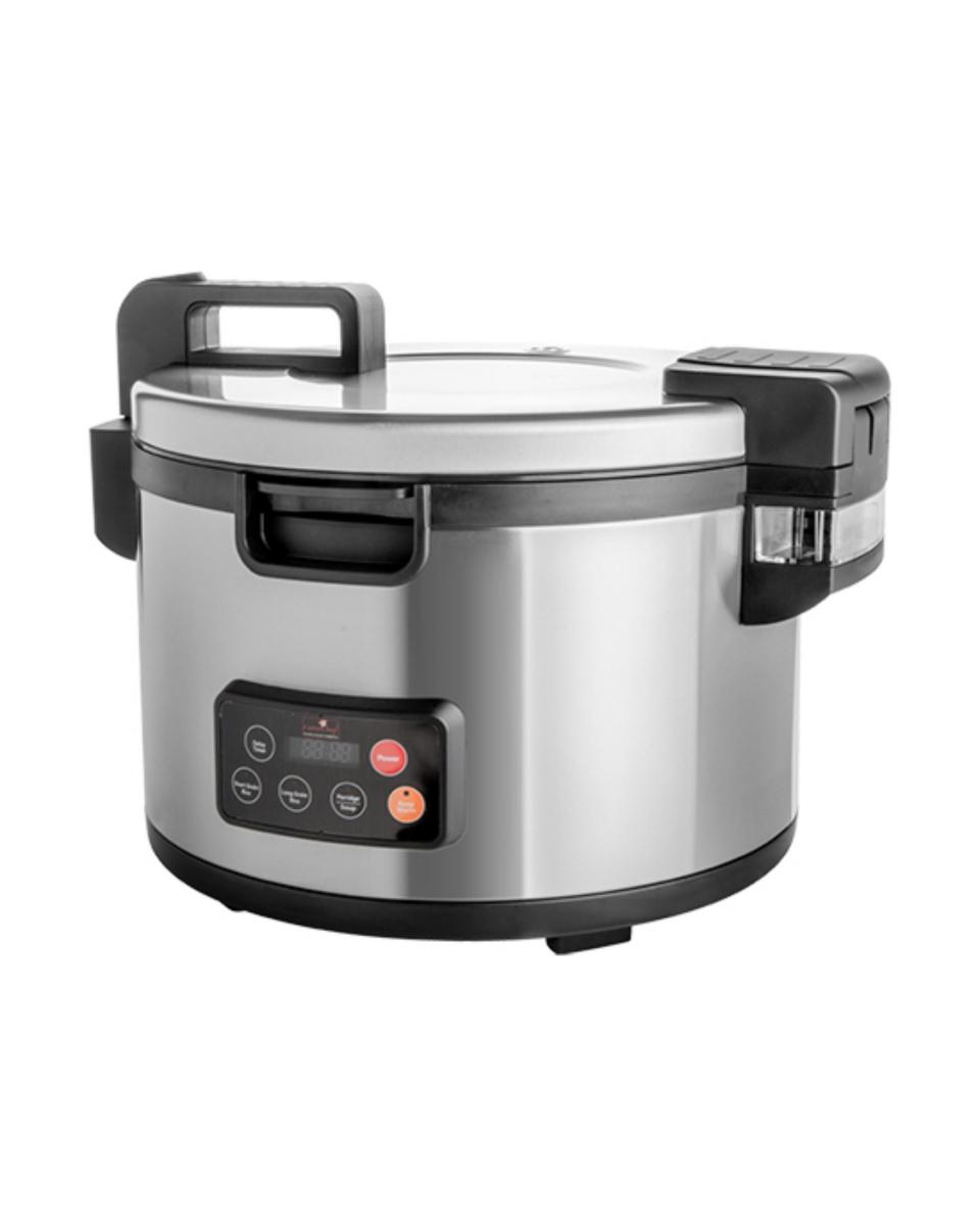 Cuiseur à riz - H 41,7 CM - 14,4 KG - Ø46 CM - 220 - 240 V - 2600 W - Inox - 8,2 Litre - Caterchef - 688087