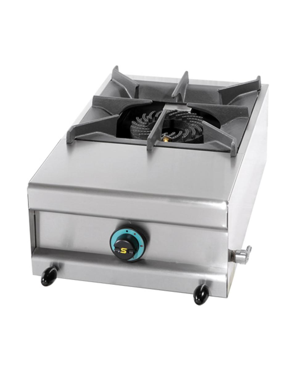 Cuisinière - H 25 x 39 x 60 CM - 13 KG - Gaz propane - 7,5 CM - Inox - Gaz - Mach - 321211