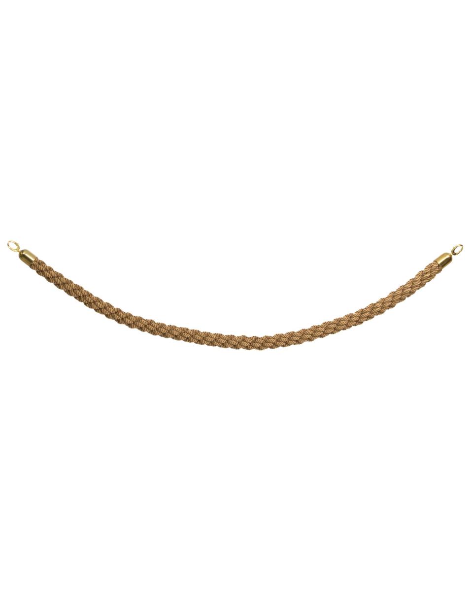 Cordon barricade - Tressé - Crochets dorés - Bronze - H 150 CM - Securit
