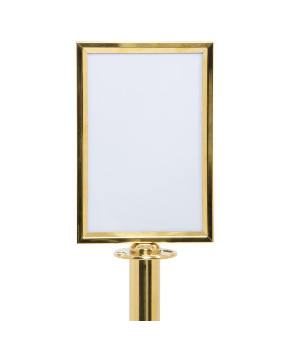 Panneau stop - Barrière - Or - inox - Securit