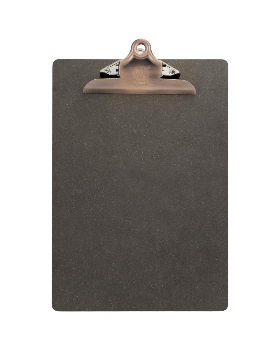 Tableau menu - Presse-papiers - A4 - H 34,6 x 23,1 x 4,6 CM - Marron - Securit - MC-CBA4-BR