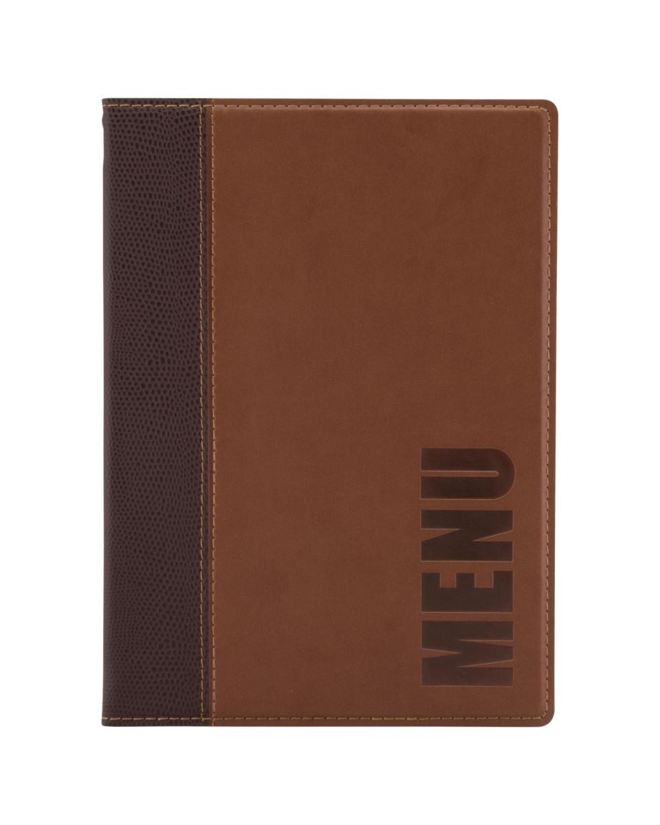 Carte de menu Trendy - A5 - Marron clair - Polyuréthane - Securit
