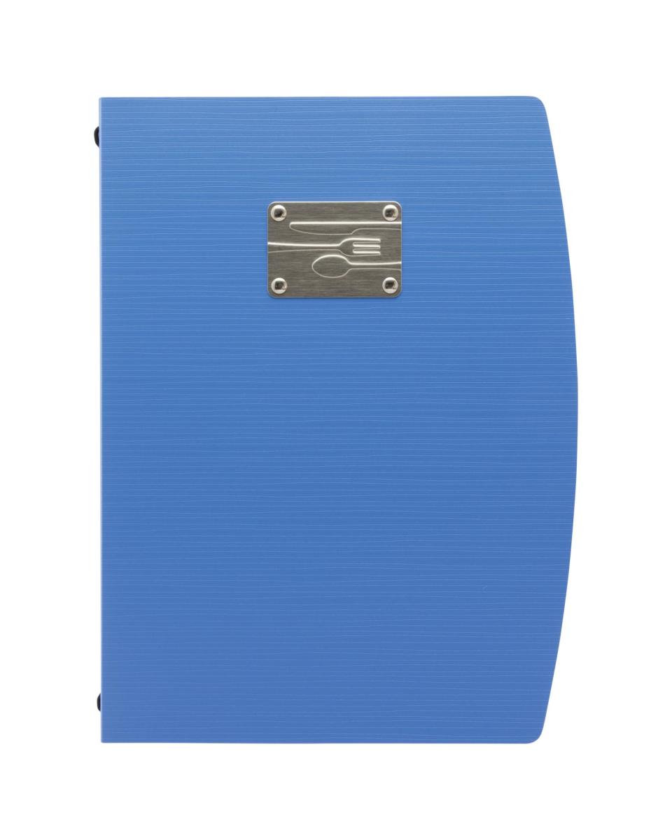 Dossier menu - Rio - 4 x A4 - H 34 x 25,5 x 1,8 CM - Bleu - Securit - MC-RCA4-BU-FK