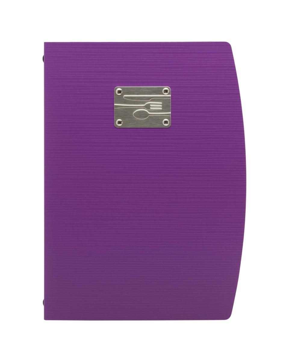 Dossier menu - Rio - 4 x A4 - H 34 x 25,5 x 1,8 CM - Violet - Securit - MC-RCA4-VT-FK