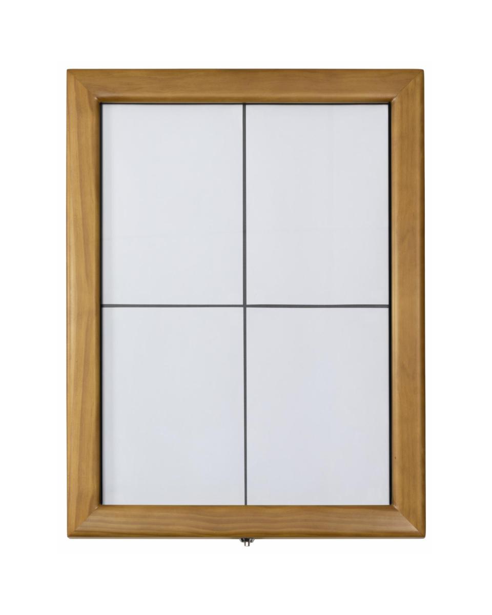 Menukaart Display - Led Verlichting - Lichtbruin - Hout - H 70 x B 53 CM - Securit