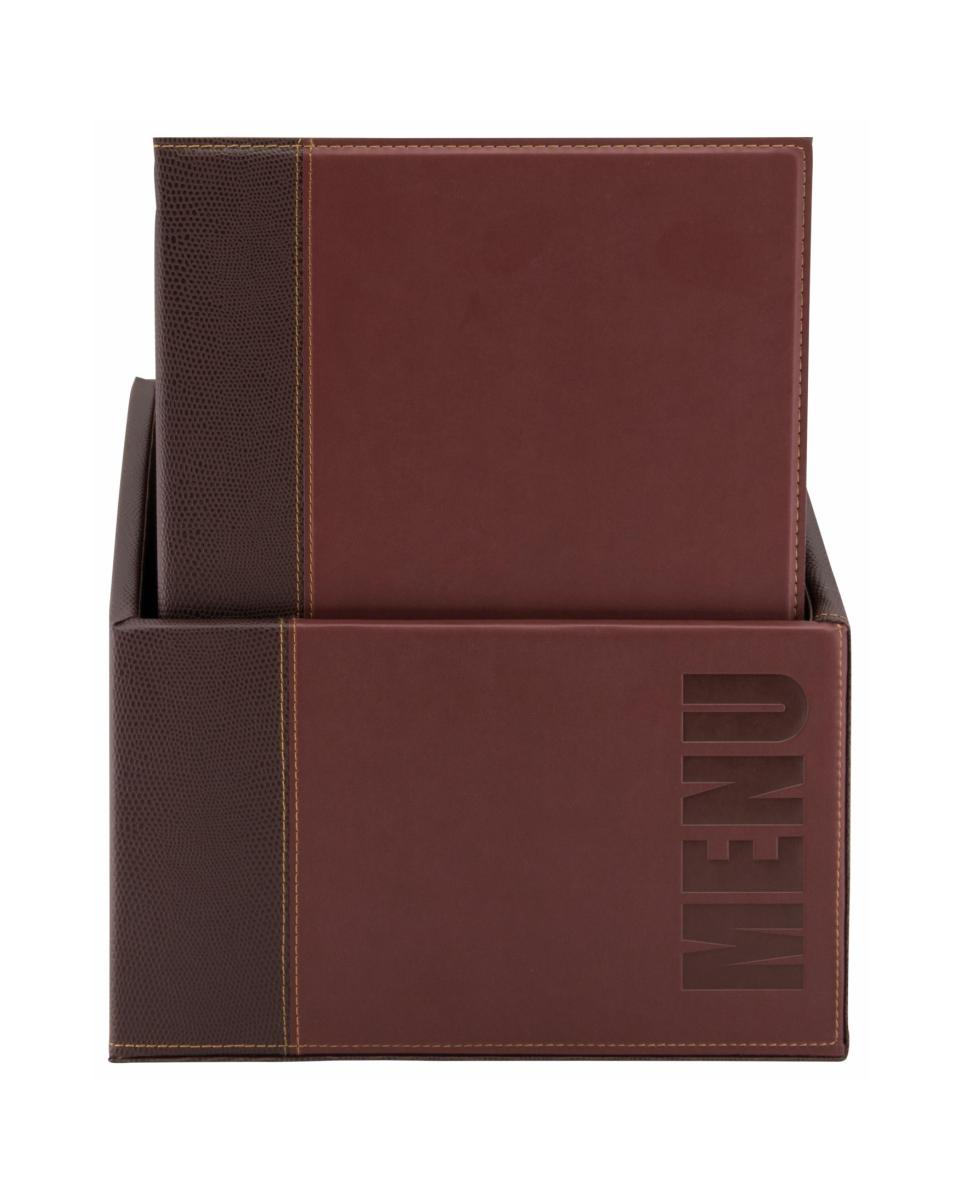 Boîte menu - Tendance - 20 pièces - H 37,4 x 22 x 30 CM - Rouge - Securit - MC-BOX-TRA4-WR