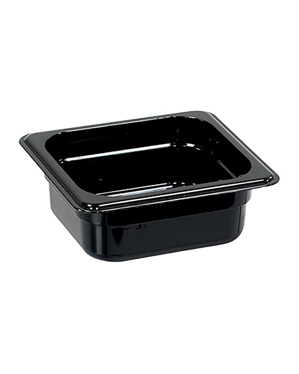 Bac gastronorme - Polycarbonate - Noir - 1/6 GN - 100 mm - G-Line