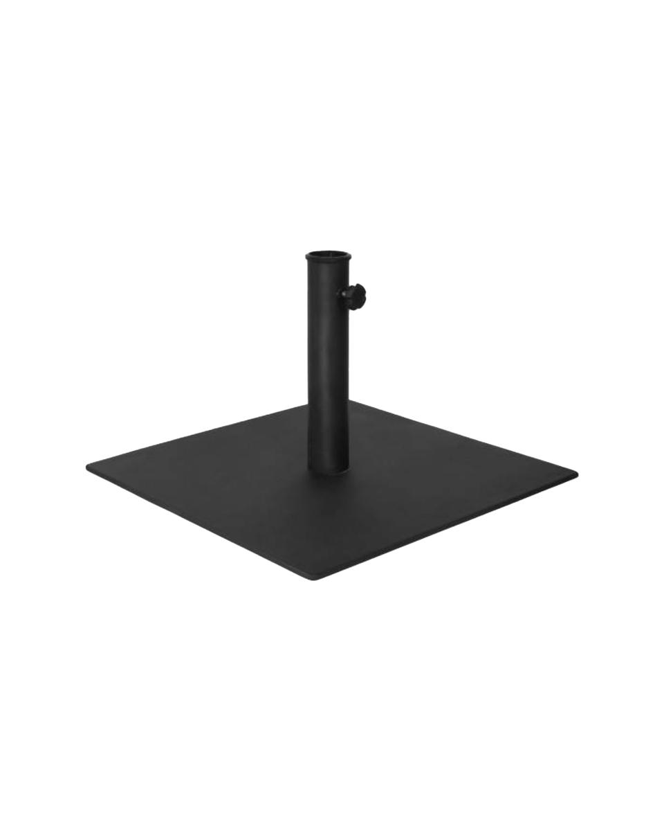 Pied de parasol 25 Kg - Acier noir - 50 x 50 CM - G-Line