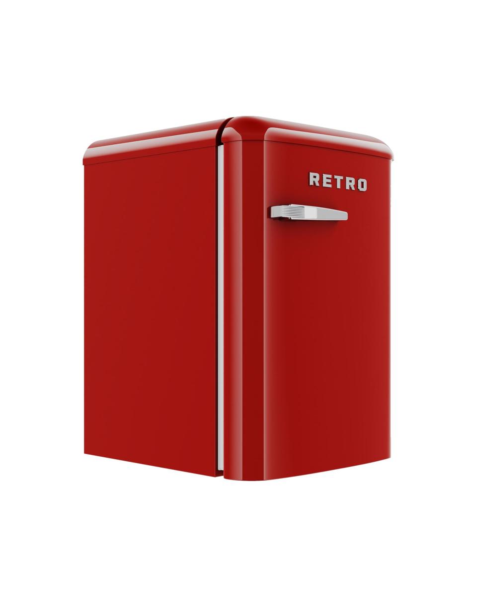 Réfrigérateur Rétro - 120 Litres - Modèle de table - Rouge - G-Line
