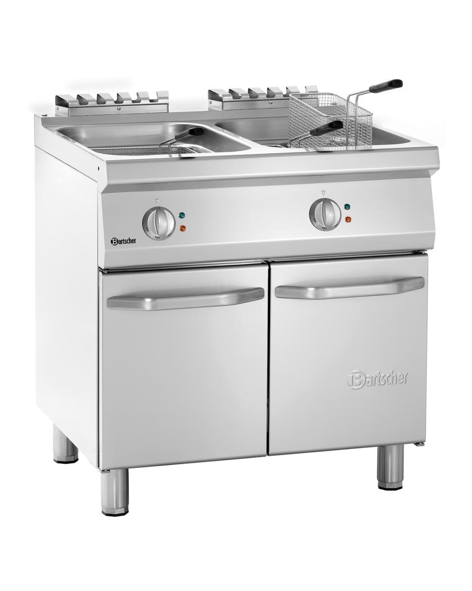 Friteuse - 2 x 15 Litres - Robinet de vidange - 400V - Bartscher - 286922