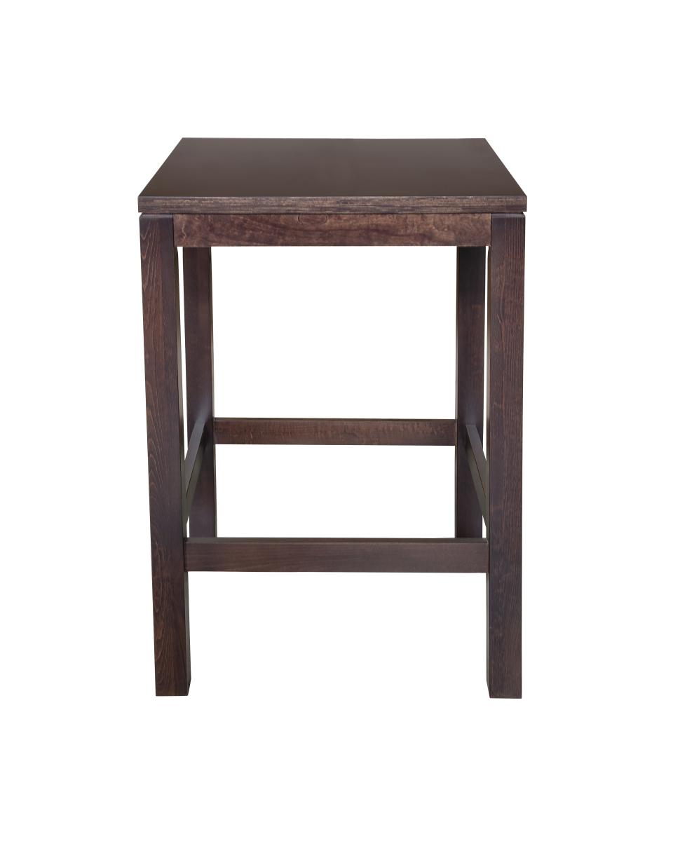 Table de poker - Pub 4 faces - Noyer - 70x70 CM