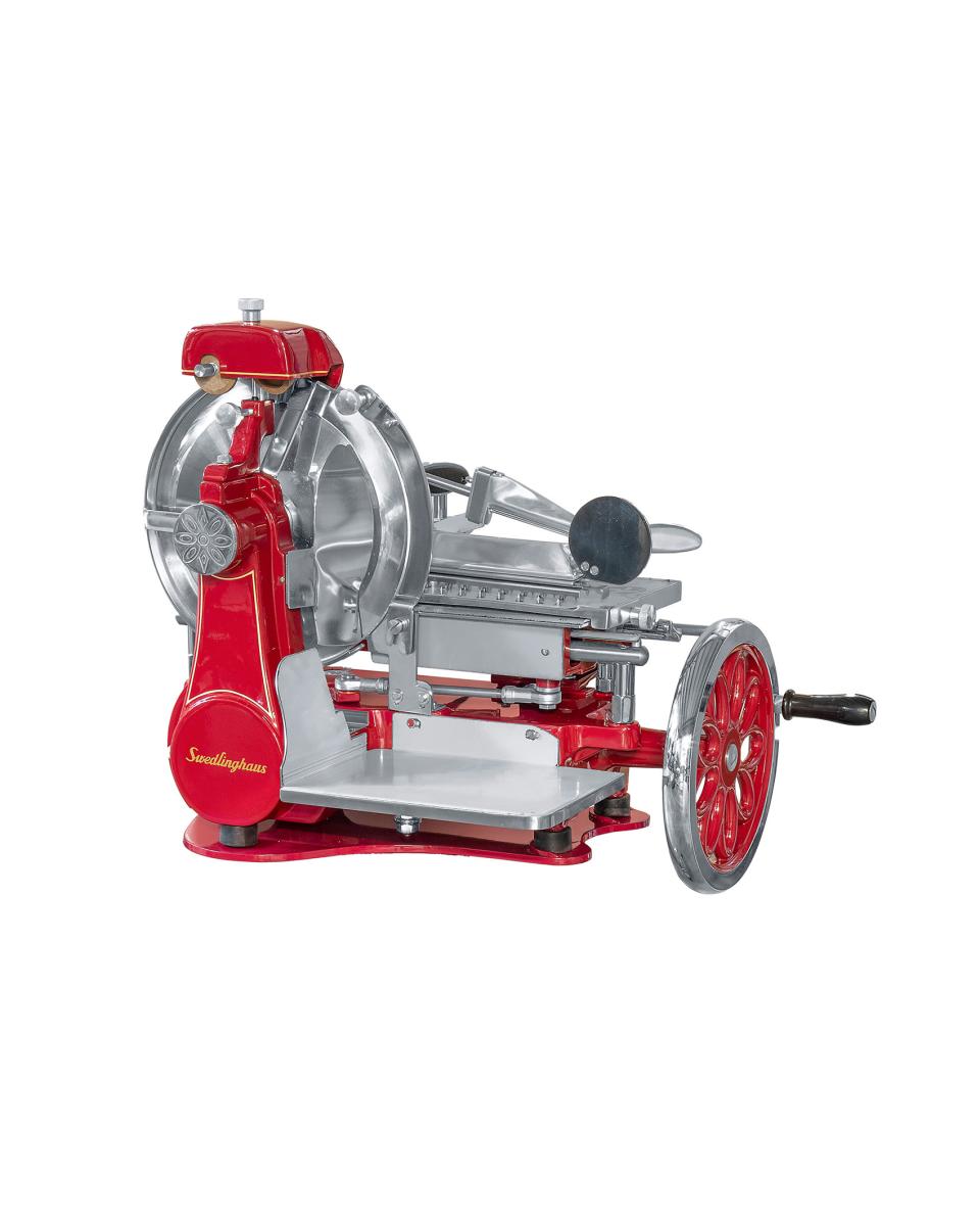 Machine à découper la viande - Manuelle - Ø 30 CM - Rouge - Swedlinghaus - Volano Deluxe