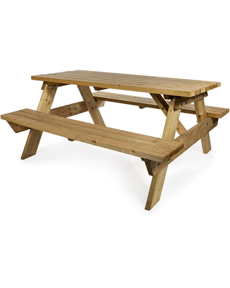 Table de pique-nique - Qualité lourde - 180 CM - Bois - G-Line