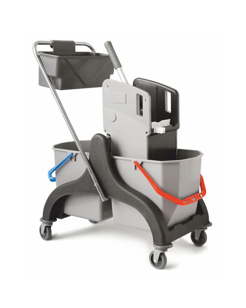 Chariot de ménage - Plastique / Aluminium - Set complet - 2 x 25 Litres - G-Line