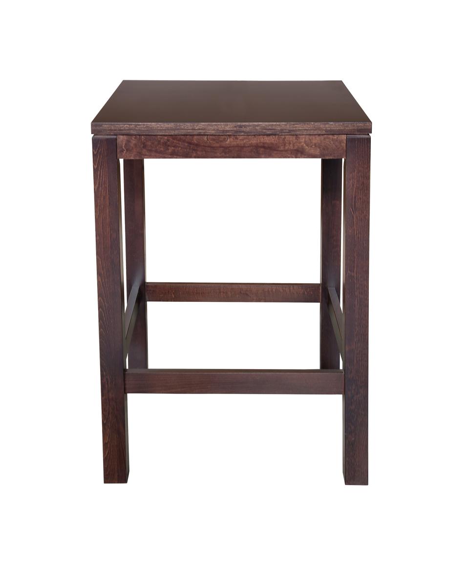 Table de poker - Pub 4 faces - Noyer - 80x80 CM
