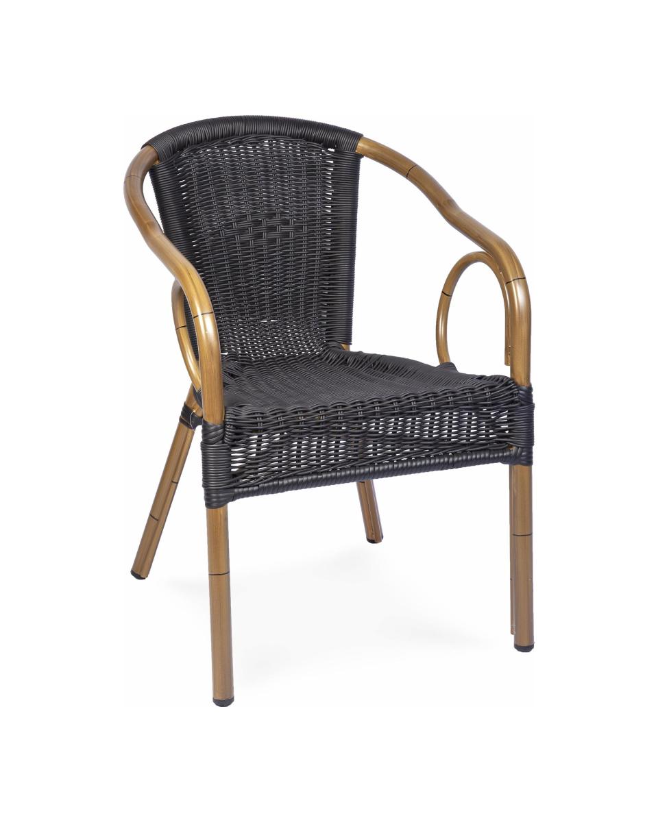 Chaise de terrasse - Corino - Noir - G-Line