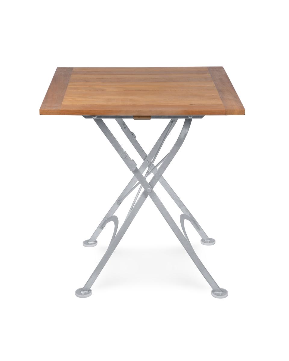 Table de terrasse - 80 x 80 CM - Teck - Fonte - G-Line