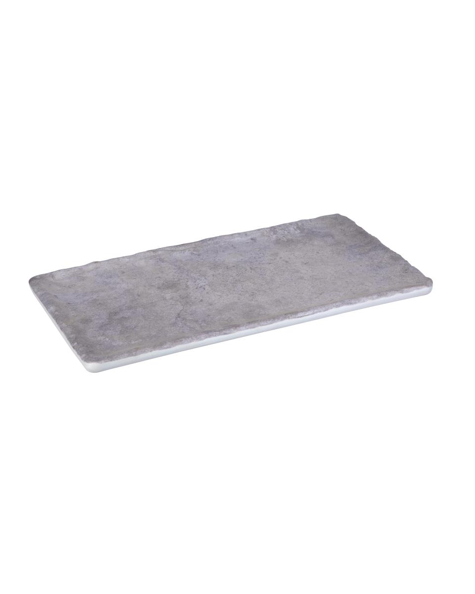 Assiette - Stonestyle - Rectangulaire - Mélamine - L 17 x P 32.5 CM - G-Line