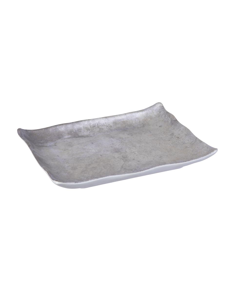 Assiette - Stonestyle - Carrée - Mélamine - L 27,7 x P 21 CM - G-Line