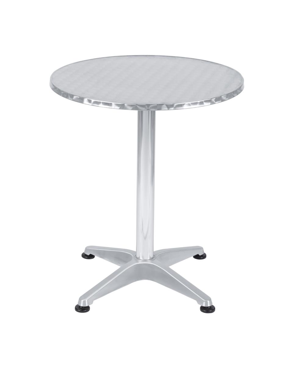Table - Gris - Ø 60 x H 72 CM - Inox/Aluminium - Bolero - U425