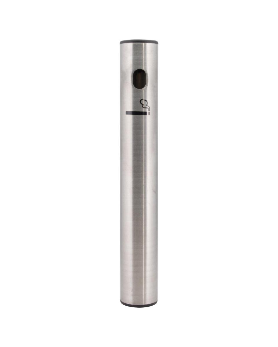 Poteau fumeur - Modèle mural - Argent - Inox - D 51 CM - Securit