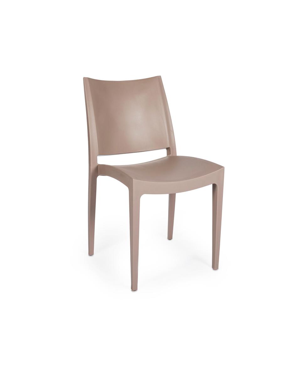 Chaise de terrasse - Lotus - Taupe - Plastique - G-Line