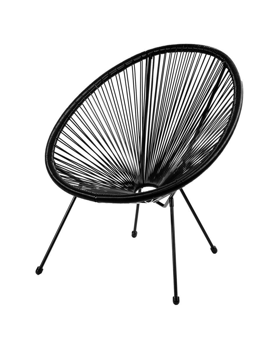 Fauteuil de terrasse - Megan - Structure Acier Noir - G-Line
