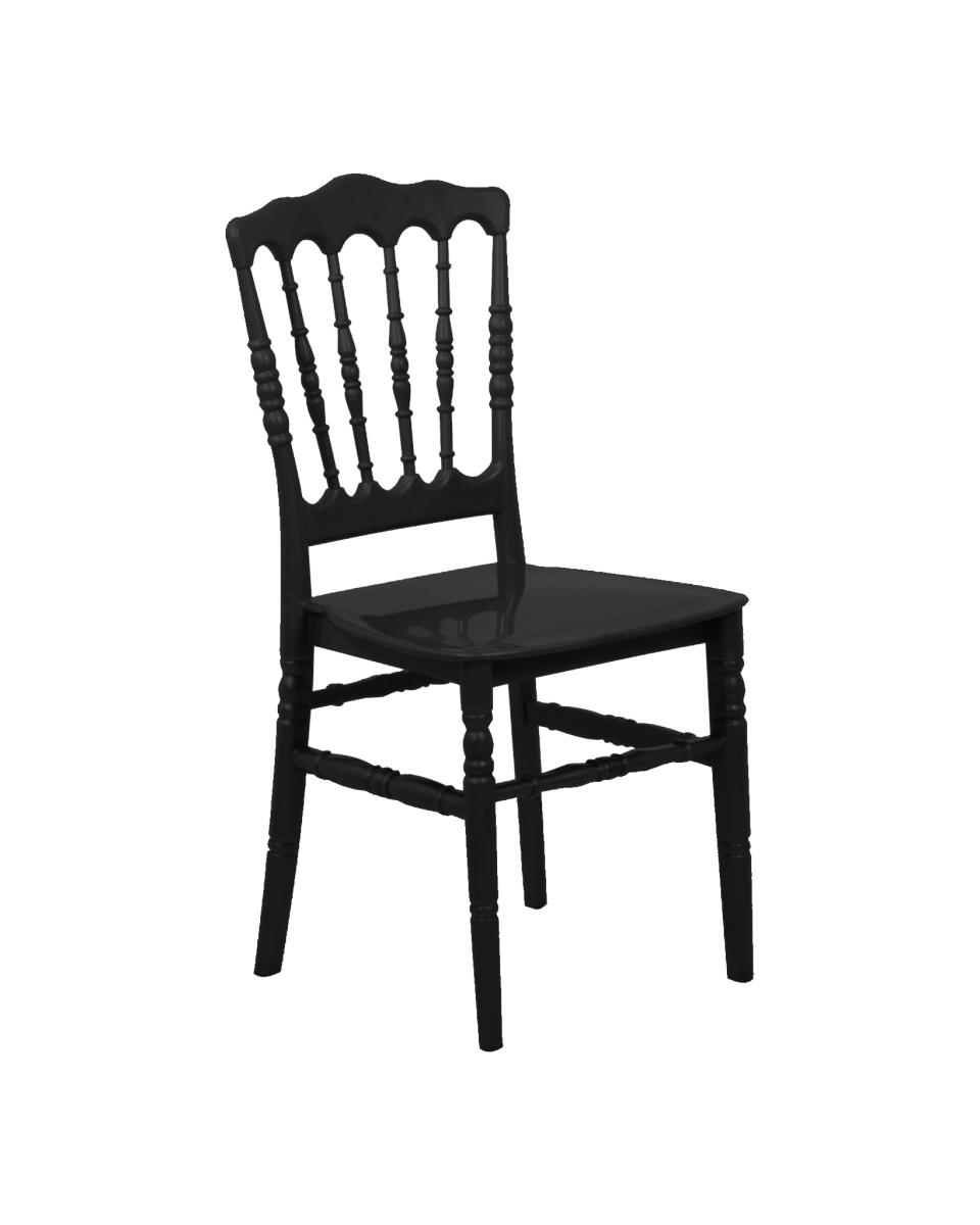 Chaise de restauration - Napoléon - Noir - G-Line