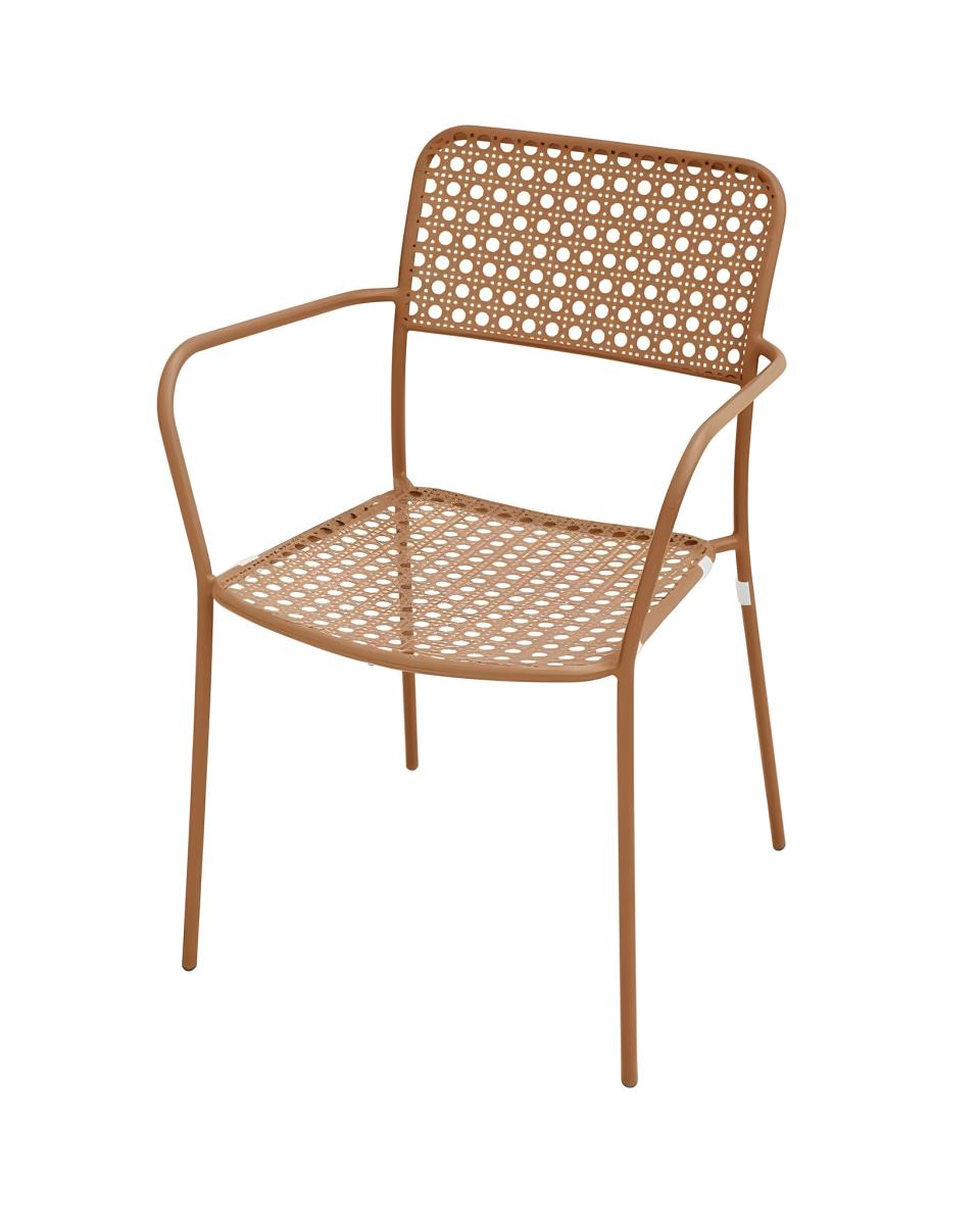 Chaise de terrasse Toscane - Acier terre cuite - G-Line