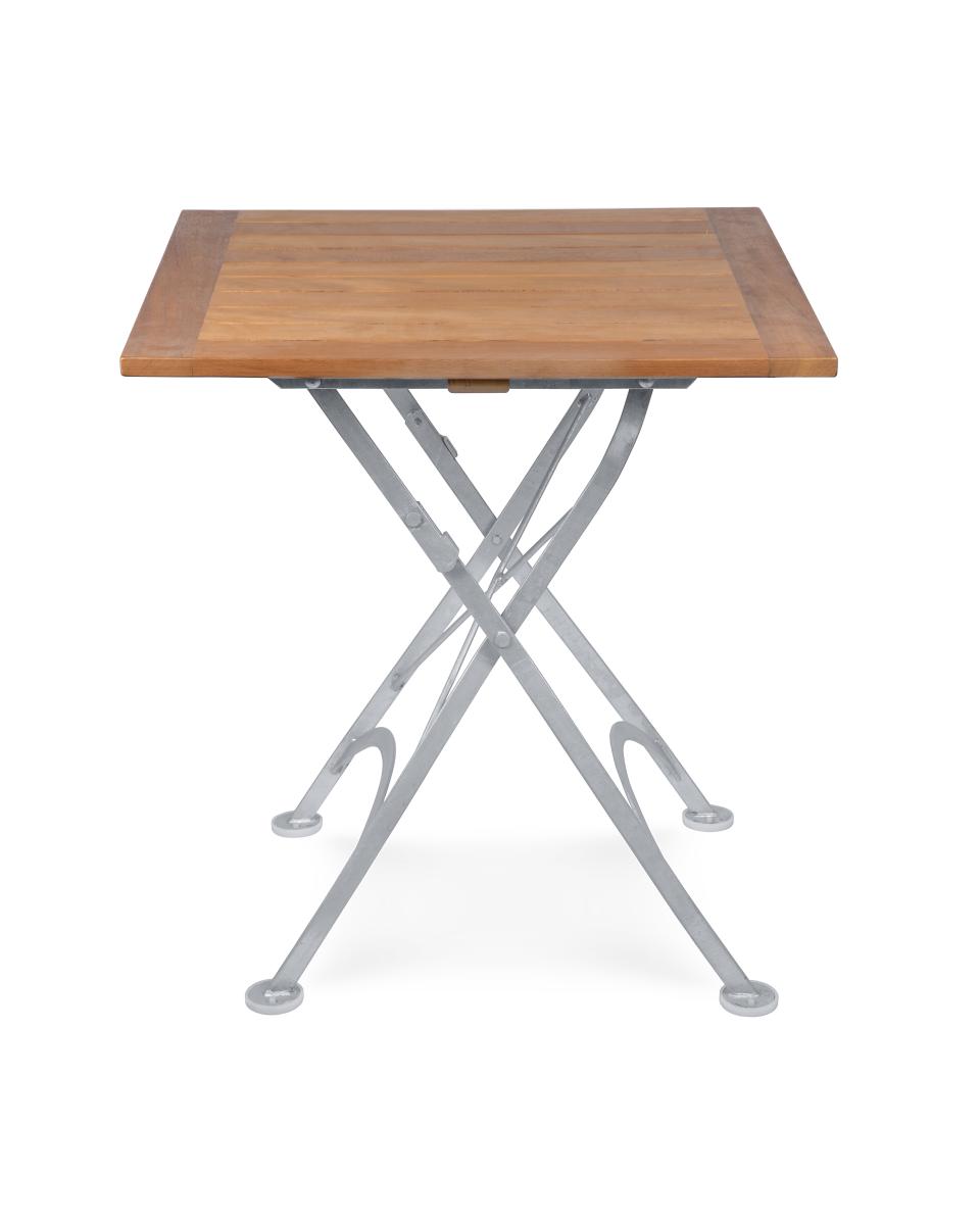 Table de terrasse - 70 x 70 CM - Teck - Fonte - G-Line
