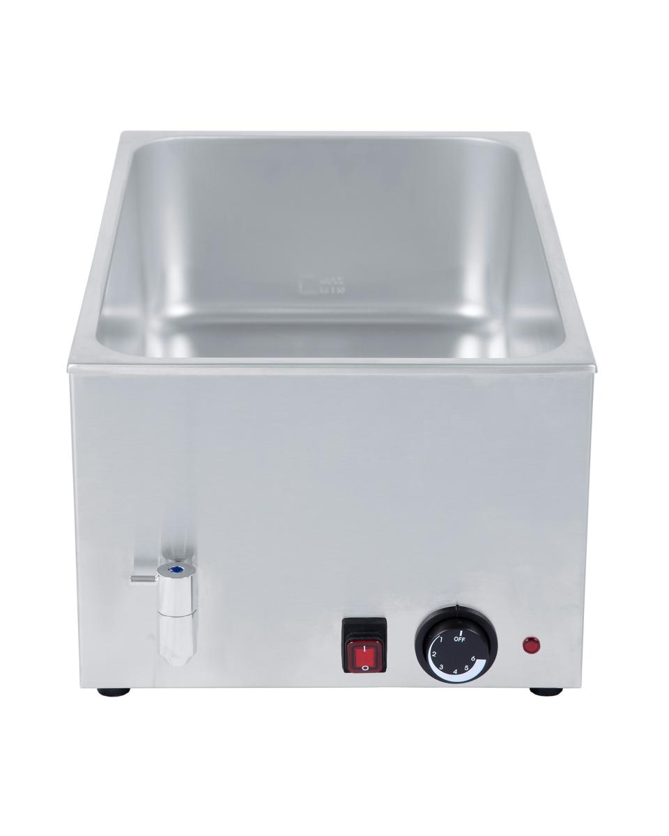 Bain marie - 1/1 GN - Inox - Robinet - 0°C-90°C - G-Line