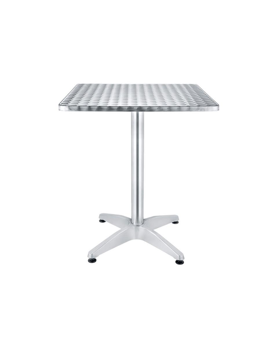 Table de terrasse - 60 x 60 CM - Bistrot - Chrome - Aluminium - G-Line