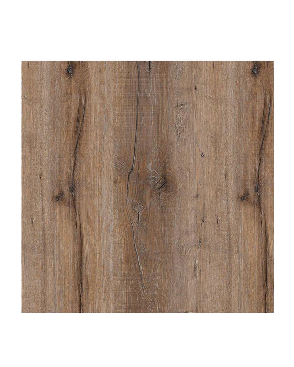 Plateau de table - 70 x 70 cm - Chêne Château Foncé - Carré - G-Line
