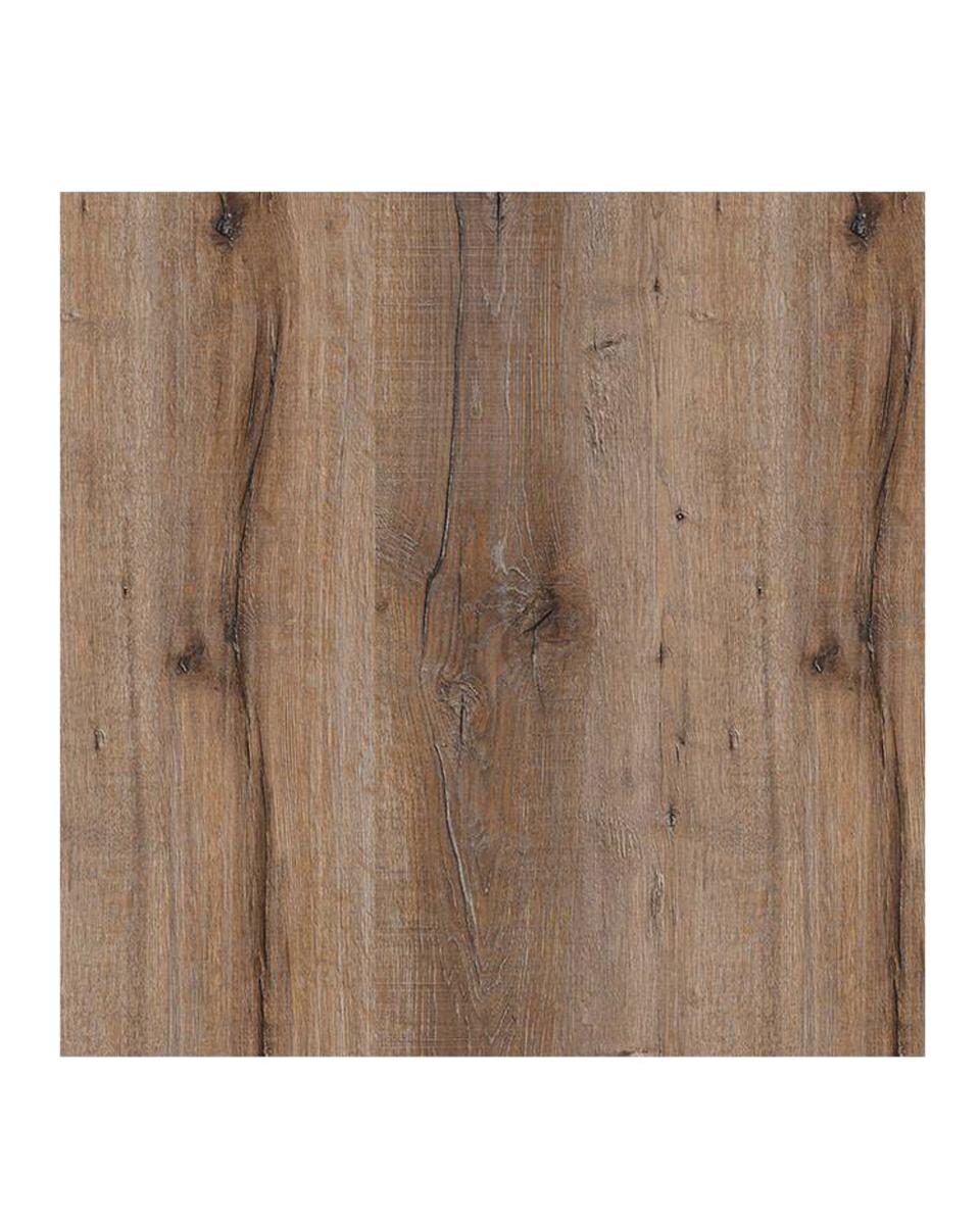 Plateau de table - 80 x 80 cm - Chêne Château Foncé - Carré - G-Line
