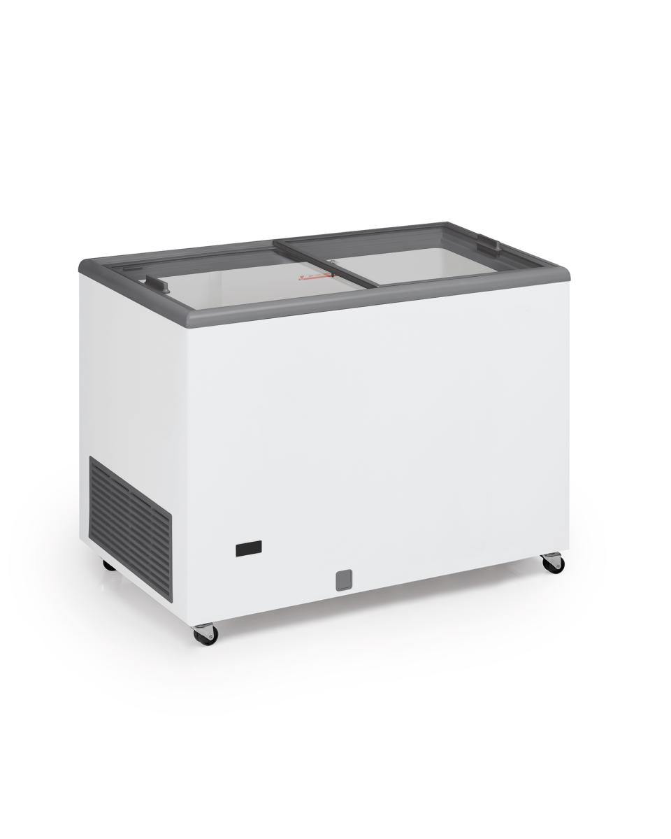 Glacière - Couvercle coulissant en verre - 300 L - Blanc - 230V - G-Line