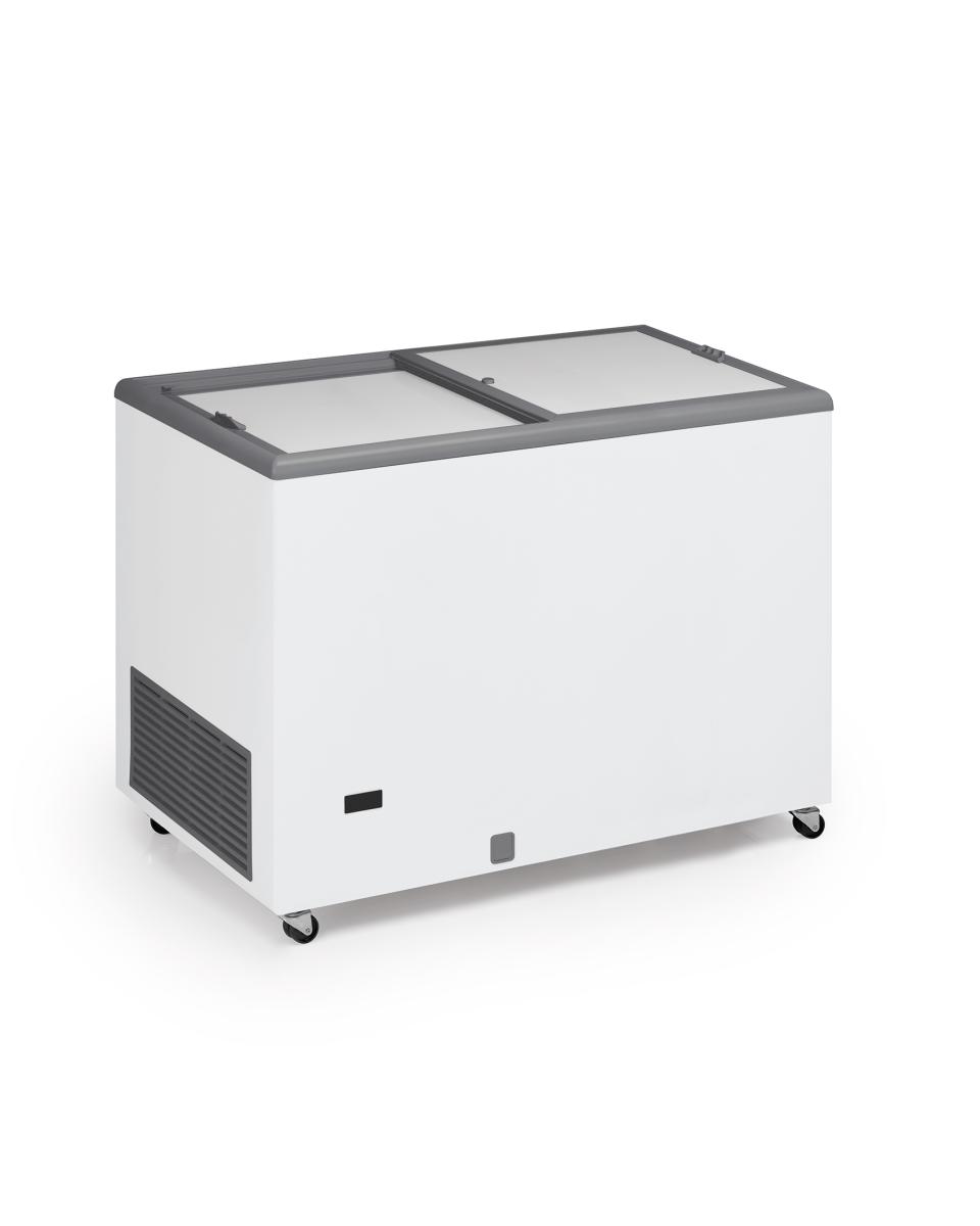 Réfrigérateur - Couvercle coulissant en verre - 300 L - Blanc - 230V - G-Line