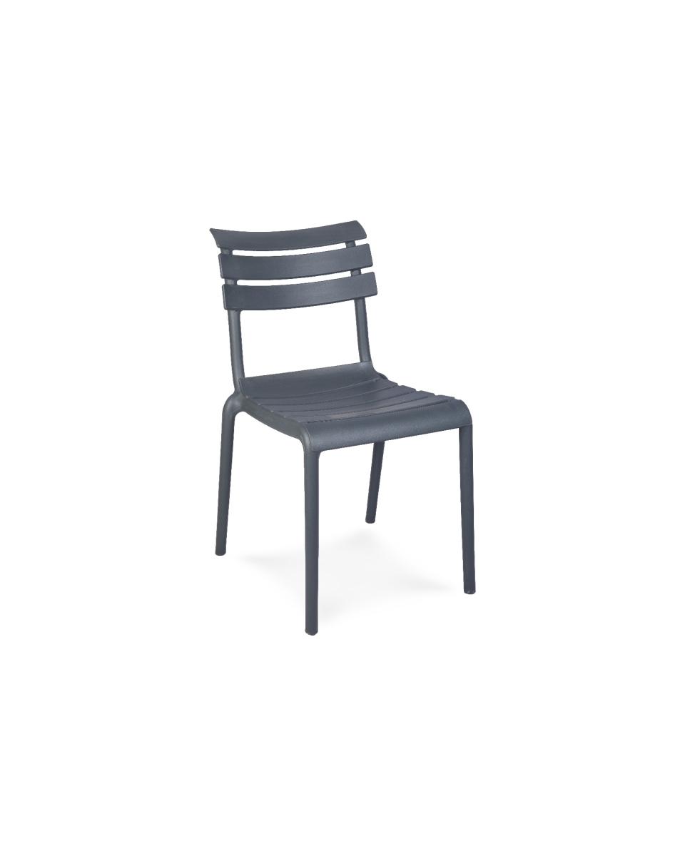 Chaise de terrasse Helen - Empilable - Anthracite - Plastique - G-Line