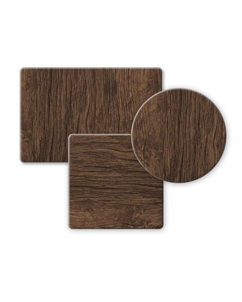 Plateau de table de terrasse - Chêne foncé rustique - Extérieur - G-Line