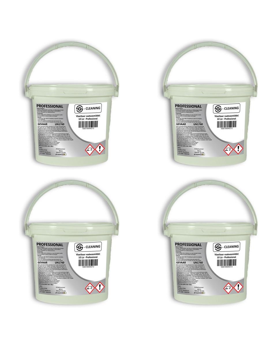 Poudre à vaisselle - 4 pièces - Universel - 10 L - G-Line
