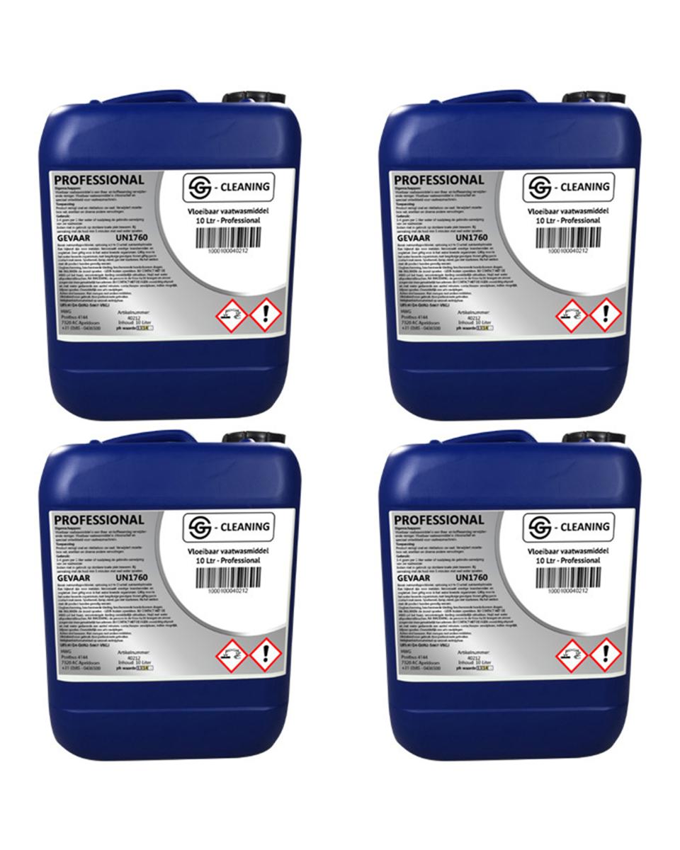 Détergent pour lave-vaisselle - 4 pièces - Universel - 10 L - G-Line